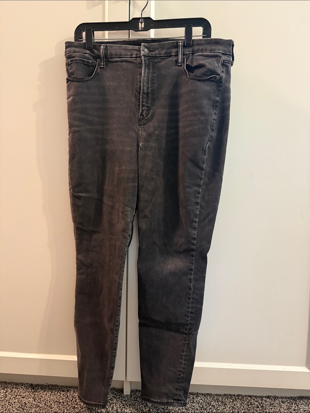 American Eagle Black Super High-Waisted Jegging Jeans Size 14 Long